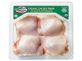 Organic Chicken Thighs Packaging Image