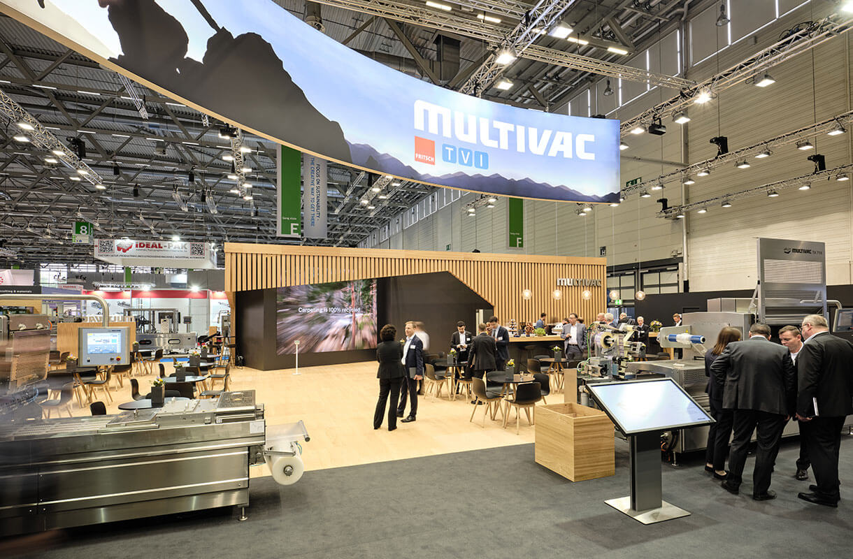 MULTIVAC Trade Show Booth with TVI Equipment MULTIVAC Trade Show Booth with TVI Equipment