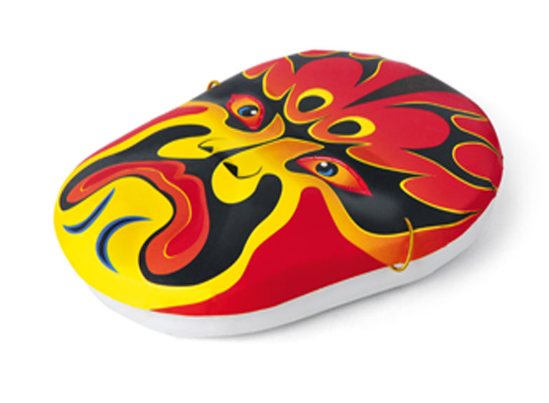 Decorative Mask Art with Vibrant Colors Display