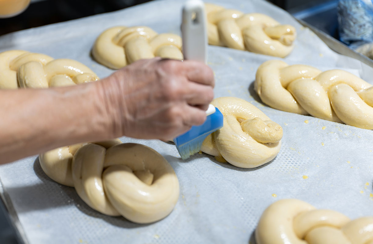 Baking Process with Freshly Kneaded Dough