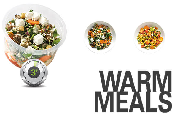 Fresh Salad Packaging with Timer