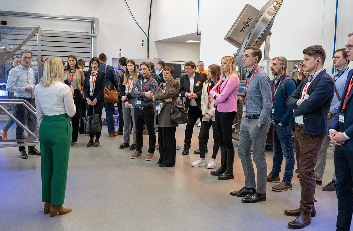 MULTIVAC Factory Tour Group Discussion